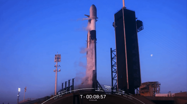미국 스페이스X가 로켓 발사를 앞두고 우주에서 포착한 달 영상. /영상=스페이스X(SpaceX)