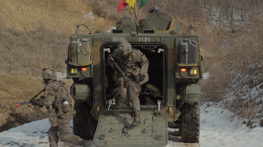 육군 아미타이거(Army TIGER) 시범여단과 미 스트라이커여단의 연합훈련 현장. /사진=육군 제공 영상 캡처