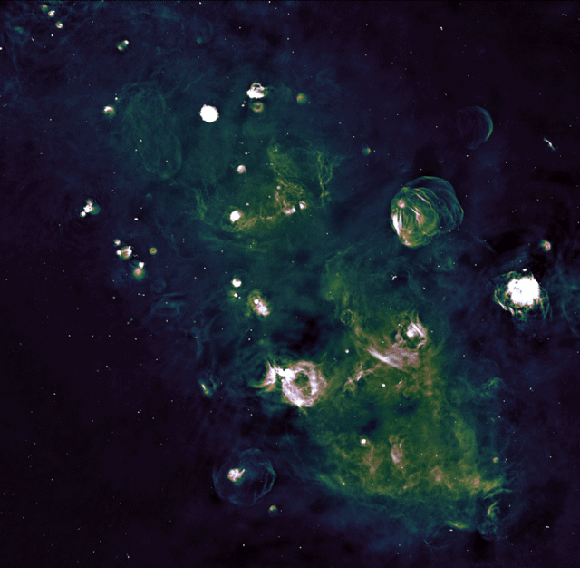 캐나다 앨버타대 연구팀이 발견한 초신성(Supernova) 잔해들의 모습. / 사진=네이처(Nature)