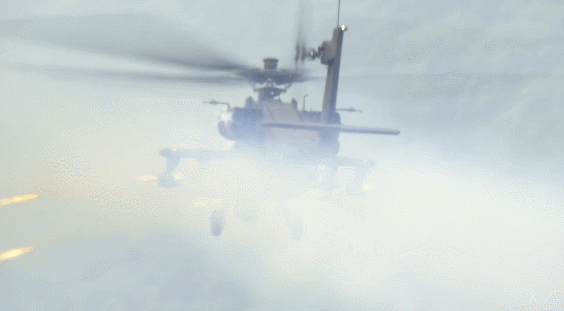  '2023 연합·합동 화력격멸훈련'에서 AH-64E 아파치 헬기가 사격을 실시하고 있다. /영상제공=국방부