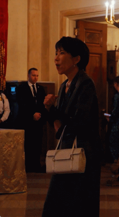 다카이치 총리가 백악관에서 춤을 추는 모습. /영상=일본 총리 관저 X 갈무리 