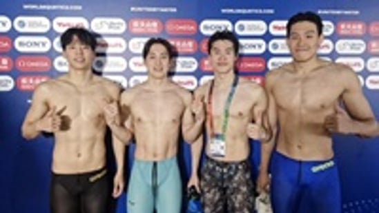 '中을 이기다니!' 韓수영 새 역사→남자 혼계영 400m 첫 '결선행'