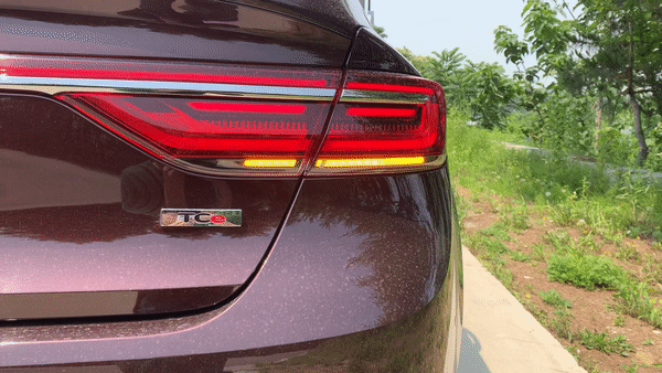 SM6의 후면 시퀀셜 라이팅/사진=이강준 기자