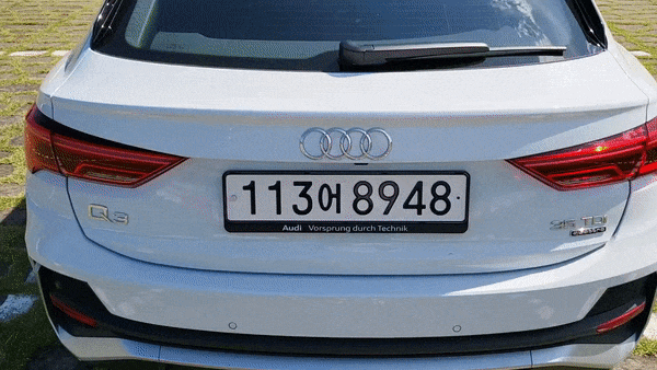 아우디 Q3 스포트백 35 TDI 콰트로 프리미엄 킥모션 트렁크/사진=이강준 기자