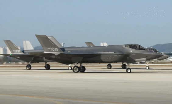 비질런트 스톰(Vigilant Storm) 훈련에 참가 중인 F-35A. /사진=공군 제공 영상 캡처