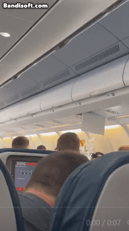 18일(현지 시간) 하와이행 항공기를 덮친 난기류로 승객 36명이 다치고, 기내 일부가 파손되는 등 사고가 발생했다. /사진=트위터 