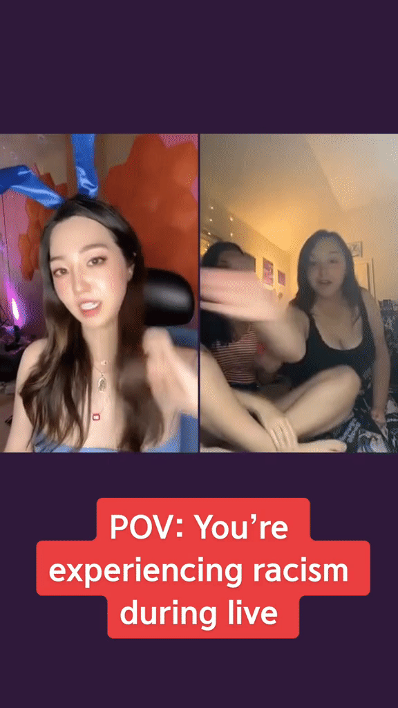 한국인 인플루언서가 생방송 도중 미국 여성들에게 인종차별을 당한 영상이 공개됐다. /영상=Gemini Jury 틱톡