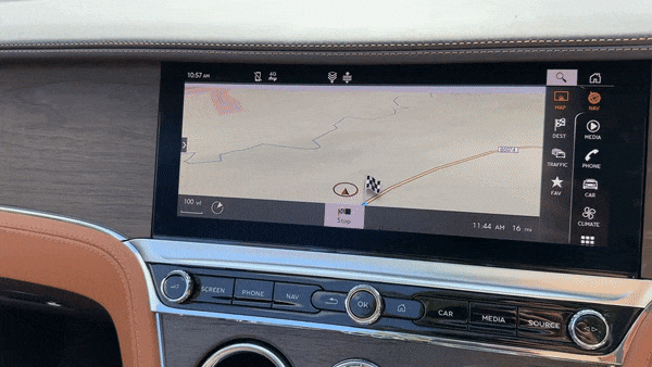 벤틀리 컨티넨탈 GTC S의 회전 스크린/사진=이강준 기자