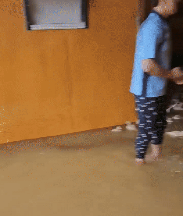 박모씨(55)가 청주 청원구 오창읍 학소리에서 운영하는 양계장은 이번 폭우로 침수 피해를 입었다. 영상은 박씨가 지난 15일 오전 10시쯤 촬영한 양계장의 모습. 이후 수위가 높아지면서 육계 5만 6000여마리가 모두 폐사했다. /영상=박모씨(55) 제공