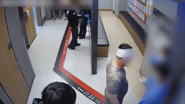 지난 3월 서울 모 병원에서 난동을 피운 20대 MZ조폭. /영상=서울경찰청 강력범죄수사대