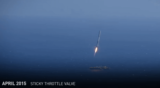 일론 머스크가 창업한 미국 우주탐사기업 스페이스X가 2015년 수직이착륙 시험에 실패했던 모습. / 영상=스페이스X