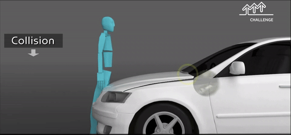 액티브 후드 시스템 작동 예시/사진=현대자동차 월드와이드 유튜브 캡처