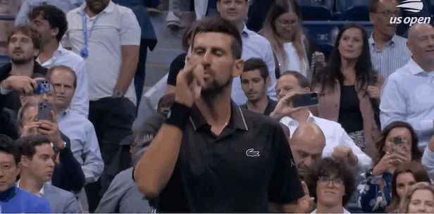 테니스 스타 노바크 조코비치가 2일(현지시간) 소다팝 안무를 선보이고 있다./사진=US오픈 X 계정