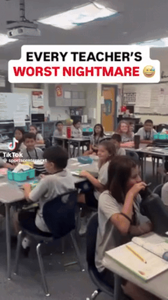 초등학교 교실에 퍼진 '67 밈' 유행 /영상=틱톡