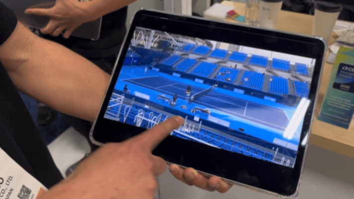 아마테루스가 선보인 360도 멀티앵글 중계 솔루션 '스와이프비디오(SwipeVideo)'/사진=남미래 기자