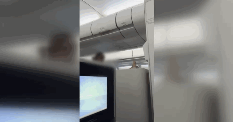 KTX 열차와 비행기 등에서 눈살 찌푸려지는 민폐 행동을 벌인 승객이 포착됐다. /사진=JTBC '사건반장' 캡처 