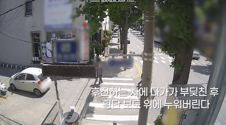 후진 차량에 고의로 몸을 부딪쳐 보험금을 타 내려던 50대 남성이 검찰에 넘겨졌다. /영상=경기북부경찰청 페이스북 갈무리