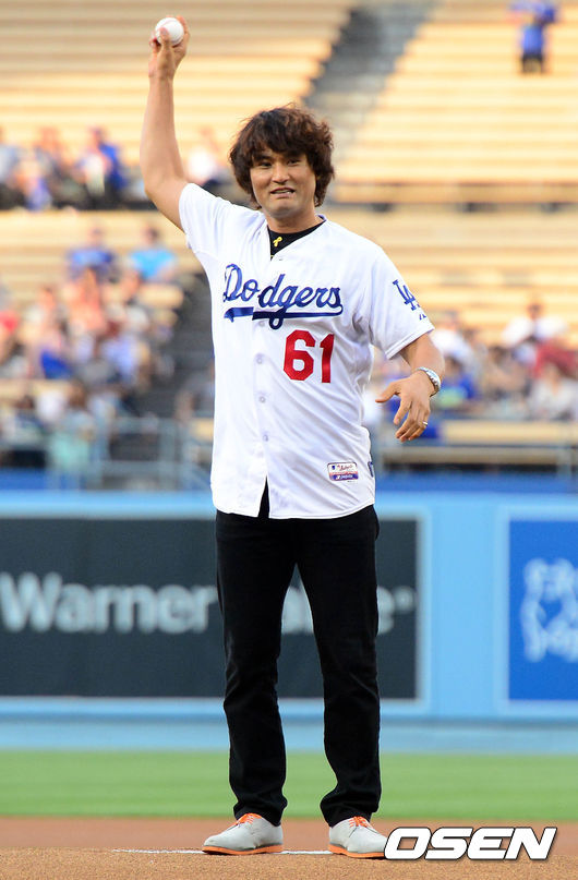 [사진]박찬호,'코리안 특급이 돌아왔다'