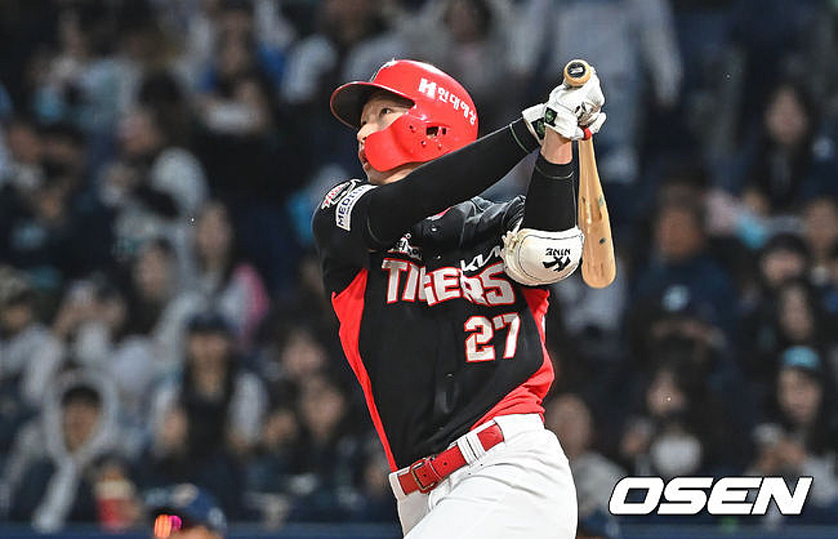 김호령 추격 솔로포 사진