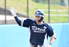 ‘김주원 결승 3점포 3안타 대폭발!’ 대표팀, 한화전 5-2 역전승…류현진, 2이닝 무실점 완벽투 [오키나와 리뷰]