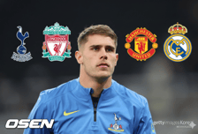 토트넘과 2029년까지 재계약했지만.. 로메로 단짝, 리버풀-맨유-레알 '트리플 유혹'에 이적 결심?