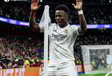 비니시우스 또 춤췄다! 레알 마드리드, 벤피카에 복수 성공...합계 3-1로 UCL 16강 진출→'맨시티 or 스포르팅' 만난다