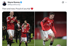 맨유 레전드의 아들, 유스 복귀전서 맹활약 "부전자전이네"... '루니 주니어' 카이, 맨유 레전드한테 눈도장