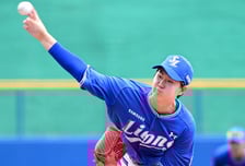 비록 난타 당했지만...주목받는 삼성 19세 신인, 대표팀 상대하며 박수 받다 [오!쎈 오키나와]