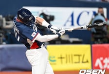 '마이너 127홈런' 거포 내야수 드디어 터졌다!...위트컴, 연습경기 첫 안타는 홈런으로! [오!쎈 오사카]