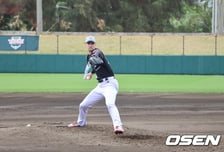 이래서 커맨드 자랑했나...KT 새 외인 보쉴리, 2⅔이닝 KKKK 무실점 150km, 볼 받은 장성우 "올해 기대된다" [오!쎈 오키나와]