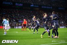'발베르데 극장골' 레알, 셀타 비고 원정서 2-1 승리...한 경기 덜 치른 바르셀로나 1점 차 추격