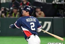 타점 먹방쇼 펼친 문보경, '국민타자' 이승엽과 어깨 나란히...호주전 2회 홈런 포함 3타점 기록중 [WBC]