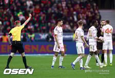 '골 넣고 퇴장당한 디아스' 9명이 뛴 바이에른 뮌헨, 극적인 무승부...김민재 2분 교체출전