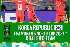 한국 여자축구, 4회 연속 월드컵 본선 진출...인판티노 "진심으로 축하"