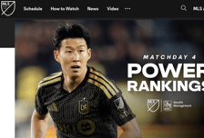 "MLS 최초 개막 4경기 연속 무실점" LAFC, '무득점' 손흥민 메인 내세운 '파워랭킹 1위' 등극