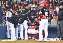 '천만다행' 다이빙캐치 후 허리 불편했는데...김도영, 지명타자 출장...김시훈-이창진 2군행