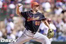 ‘156km, KKKK’ 한국 비하 막말 논란, 전 한화 투수 3경기 연속 무실점, ML 콜업 기회 오려나