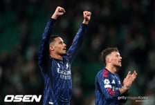 '하베르츠 결승골' 아스날, 스포르팅 원정서 1-0 진땀승...UCL 4강 진출 '청신호'