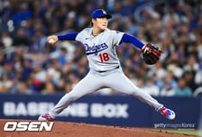 'WS MVP 기운 살아있네' 사이영상 경쟁한다! 야마모토, 'KKKKKK' 1실점…또 로저스센터 지배하다