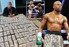 '1조 4855억' 다 어디 갔어? '머니' 무패 전설 복서, 돈다발 다 가짜였나..."전용기 서비스 먹튀 논란" 현실은 또 소송 직면