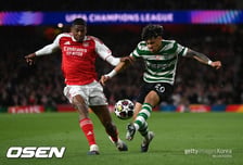 '무득점 무득점' 아스날, 스포르팅과 8강 2차전 0-0 무승부...합산 스코어 1-0으로 UCL 4강 진출