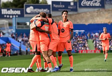 '로페스-래시포드 연속골' 바르셀로나, 헤타페 원정서 2-0 완승...2위 레알과 무려 '11점 차'