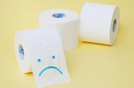 구멍뚫린 화장지 안전