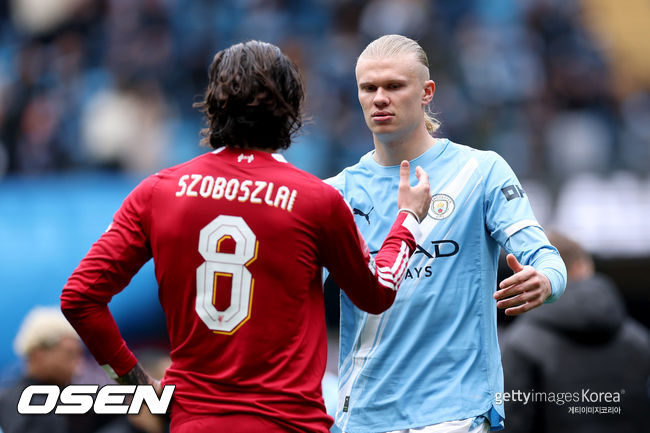 맨시티, 리버풀 4-0 완파…홀란드 해트트릭 앞세워 FA컵 4강 진출