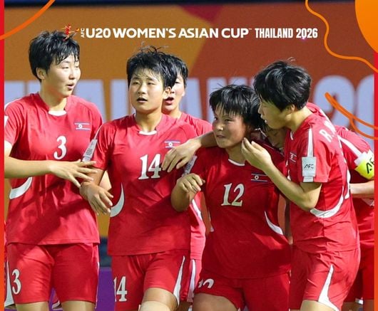 한국 슈팅 0, 북한 슈팅 32...'남북대결' 와르르 무너졌다→'굴욕패' U-20 女 대표팀, 조 2위로 아시안컵 8강행