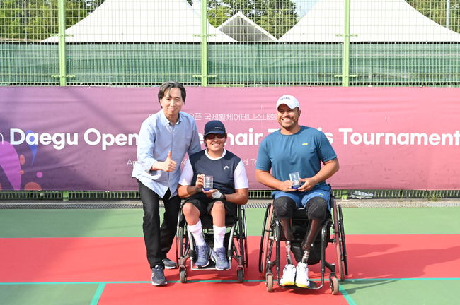 대구오픈 휠체어테니스 폐막…푸엔테 2관왕, 리 샤오후이 단식 정상
