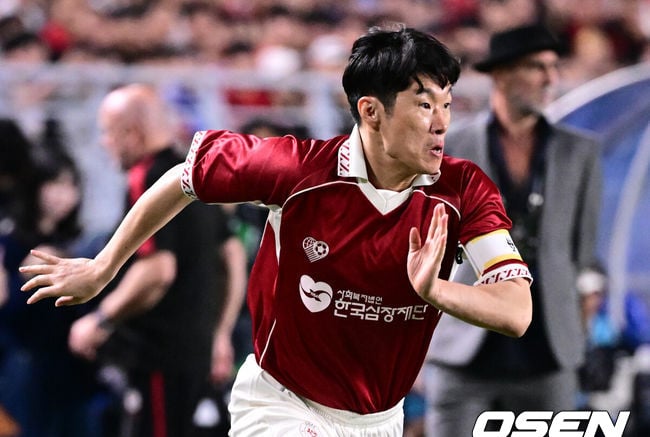 "위송빠레!" 박지성 교체 투입 OGFC, 첫 경기부터 당했다...'산토스 결승골' 수원 레전드에 0-1 패배로 출항[오!쎈 현장]