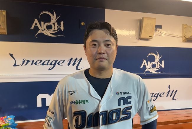 "노리고 쳐도 힘든 공인데" 정우주 울린 회심의 스윙...권희동이 말한 짜릿한 역전포 순간 [오!쎈 창원]