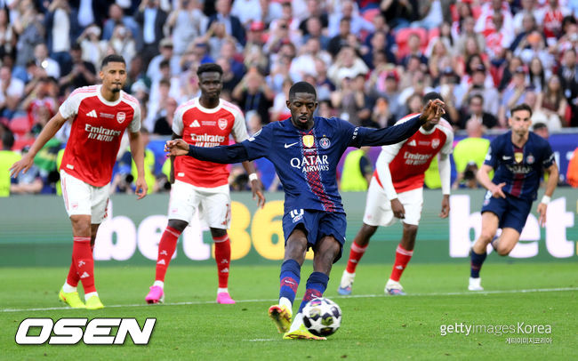 뎀벨레도 흐비차도 빠졌는데 이강인은 없었다…PSG-아스널, 1-1 연장 돌입