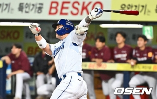 박병호는 좌로 120m 쾅! 김영웅은 우로 130m 쾅! 라팍에 새로운 슬러거 듀오 떴다 [오!쎈 대구]